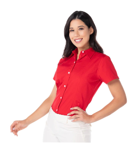 Camisa de Gabardina Manga Corta
