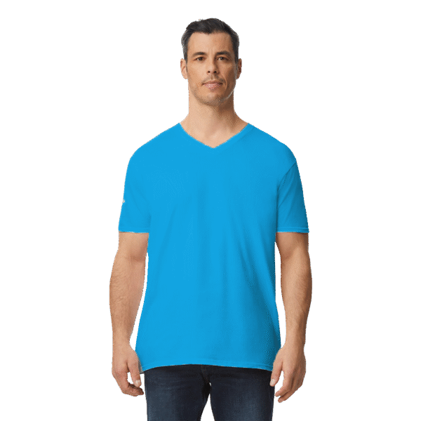 DTF-Playera Cuello V Manga Corta para Caballero 64V00 Minimo de Orden 6pzs.