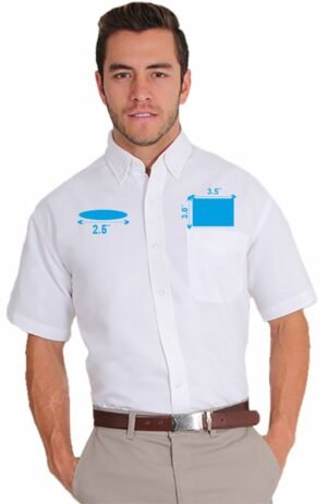 EMB-Camisa para Caballero Oxford-MC-GMP-Minimo de Orden 6pzs.