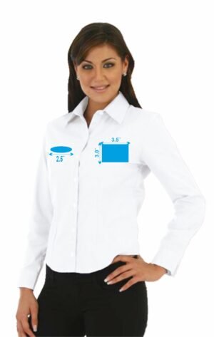 EMB-Blusa para Dama Oxford-ML-GMP-Minimo de Orden 6pzs.